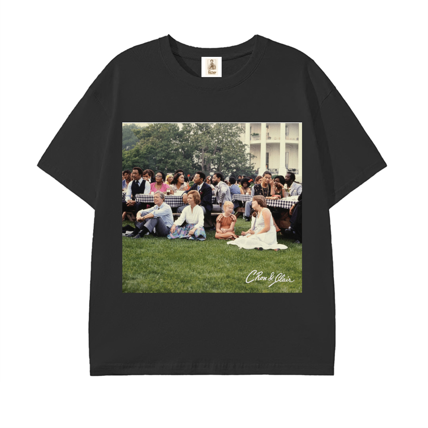 The Making of Black Music Month Tee – President Jimmy Carter Lawn Photo Shirt | Black Music History Apparel | St. Clair Collection